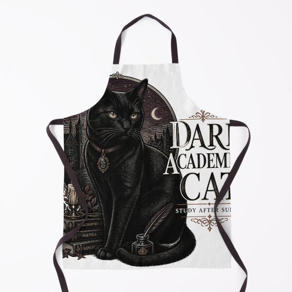 Item preview, Dark Academia Cat Black Cat Halloween Gothic Engraving designed and sold by BernoNickel.