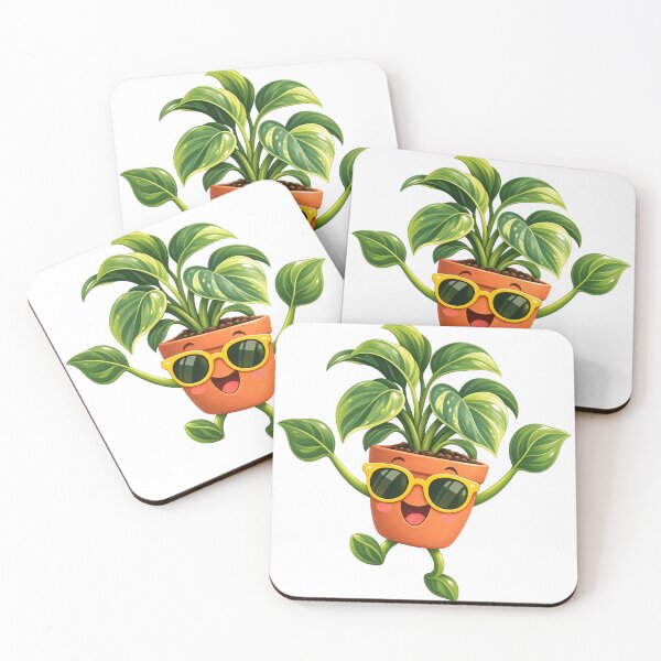 Item preview, Happy houseplant wearing sunglasses designed and sold by Funny meme.