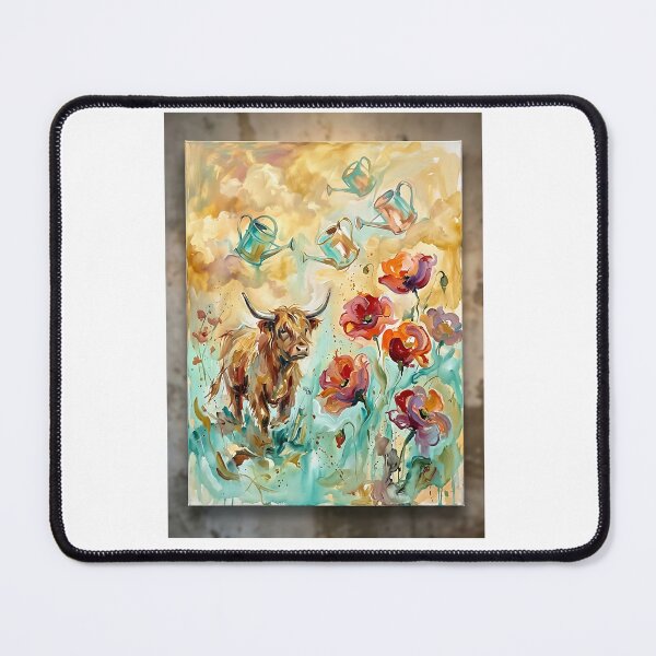 Item preview, Highland Cow Gardener designed and sold by PictoVibe.