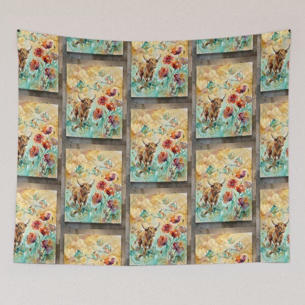 Item preview, Highland Cow Gardener designed and sold by PictoVibe.