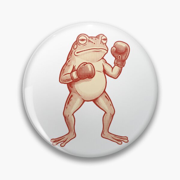 Item preview, Boxing Frog Retro Halftone Print designed and sold by The Mellonaire.