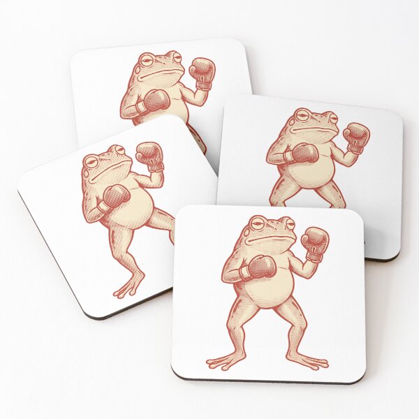 Item preview, Boxing Frog Retro Halftone Print designed and sold by The Mellonaire.