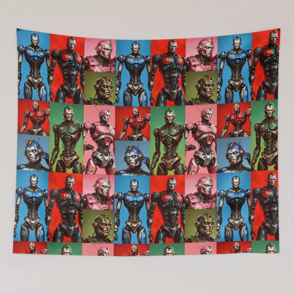Item preview, Mecha, Warrior, Robot, Collage, anime, manga, designed and sold by 4gottenlore.