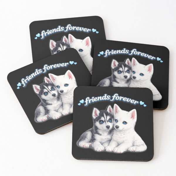Item preview, Friends Forever – Adorable Husky Best Friends designed and sold by Classic Chaos Creations.