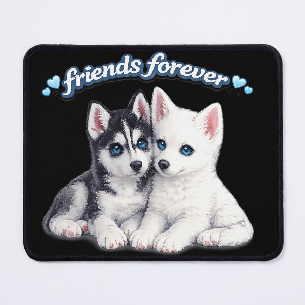 Item preview, Friends Forever – Adorable Husky Best Friends designed and sold by Classic Chaos Creations.