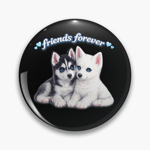 Item preview, Friends Forever – Adorable Husky Best Friends designed and sold by Classic Chaos Creations.