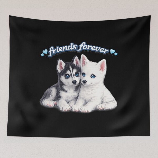 Item preview, Friends Forever – Adorable Husky Best Friends designed and sold by Classic Chaos Creations.