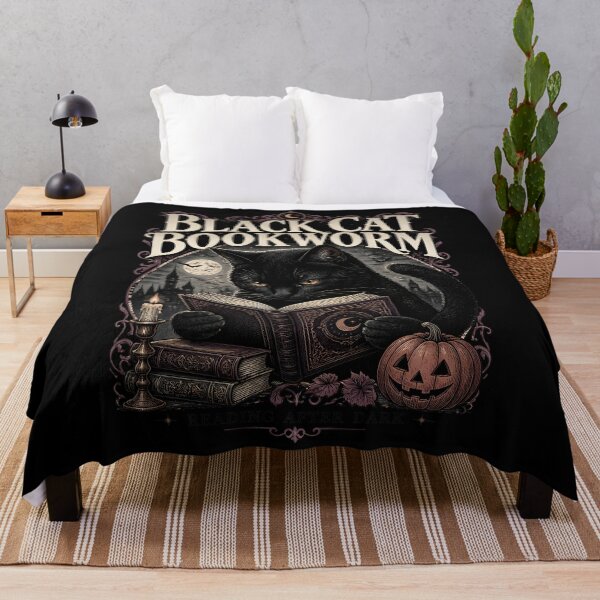 Item preview, Black Cat Bookworm Black Cat Halloween Gothic Engraving designed and sold by BernoNickel.