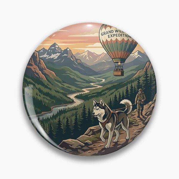 Item preview, Husky Balloon Expedition designed and sold by PictoVibe.
