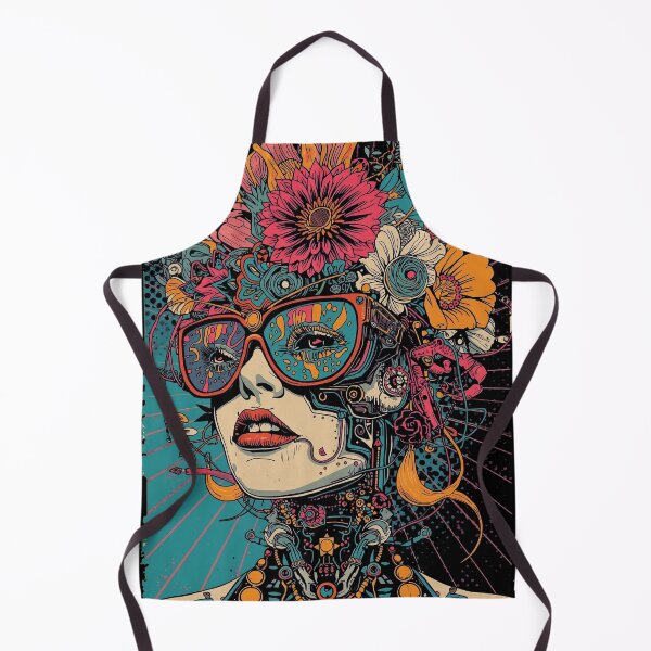 Item preview, Floral Headpiece Woman: Dark Manga Gothic Art designed and sold by Mythical Entanglement.