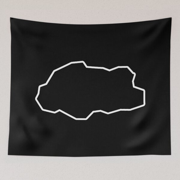Item preview, Bhutan Country Outline BT designed and sold by shitpostee.