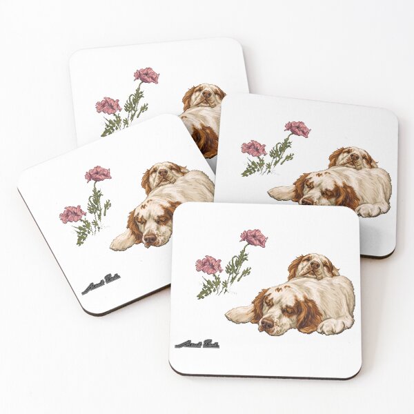 Item preview, Pixel Art Sleeping Spaniels Maud Earl Cutout designed and sold by aigcx.
