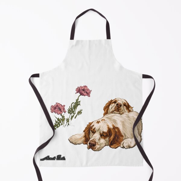 Item preview, Pixel Art Sleeping Spaniels Maud Earl Cutout designed and sold by aigcx.
