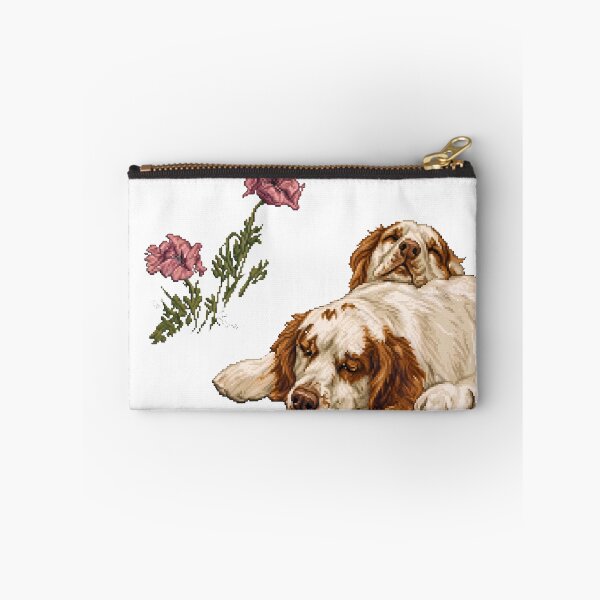 Item preview, Pixel Art Sleeping Spaniels Maud Earl Cutout designed and sold by aigcx.
