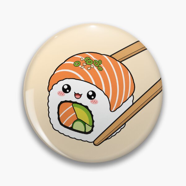 Item preview, Kawaii Sushi Roll with Chopsticks designed and sold by lotsofniches.