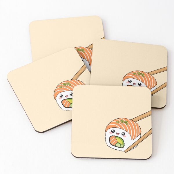 Item preview, Kawaii Sushi Roll with Chopsticks designed and sold by lotsofniches.