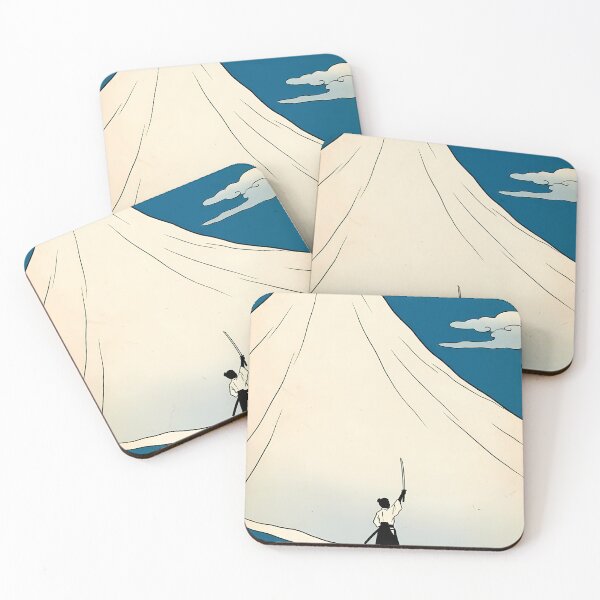 Item preview, Samurai Facing Mount Fuji Peak Ukiyo-e designed and sold by TokyoUkiyoHouse.