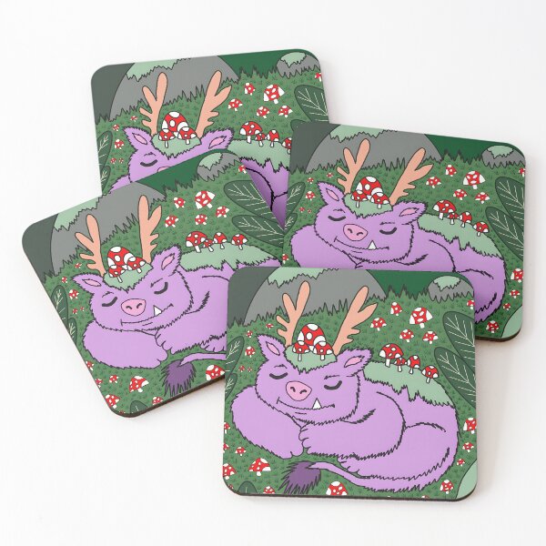 Item preview, Sleeping Forest Monster Woodland Creature designed and sold by AvenAinsley.