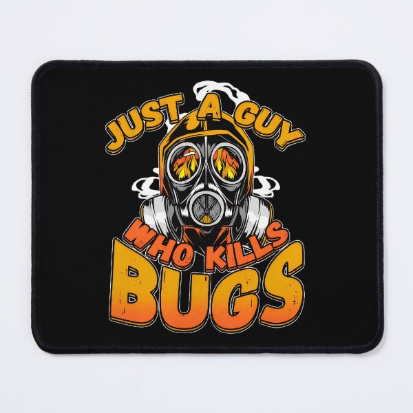 Item preview, Just A Guy Who Kills Bugs Gas Mask Flame Eyes designed and sold by shalazndansby.
