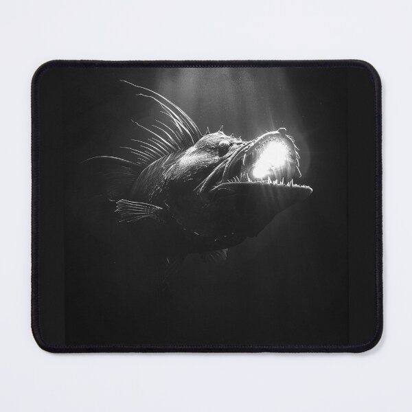 Item preview, Anglerfish Deep Sea Monster Dark Ocean Horror Art designed and sold by inkoutninja.