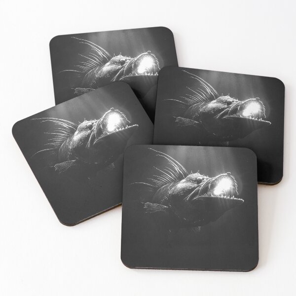 Item preview, Anglerfish Deep Sea Monster Dark Ocean Horror Art designed and sold by inkoutninja.