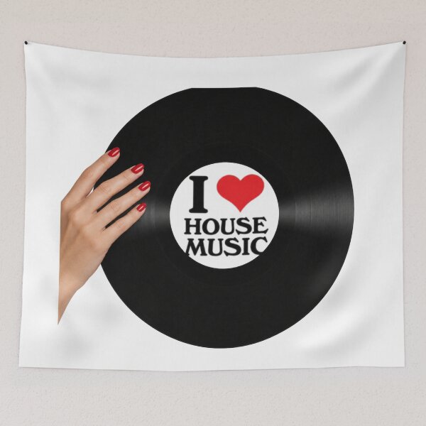 Aperçu de l'œuvre Amour pour la musique house créée et vendue par BestCoolStuff.