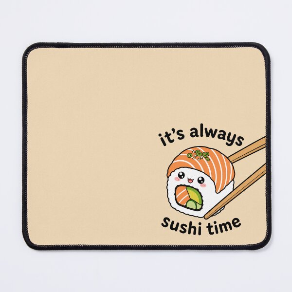 Item preview, Sushi time - Kawaii Sushi Roll with Chopsticks designed and sold by lotsofniches.