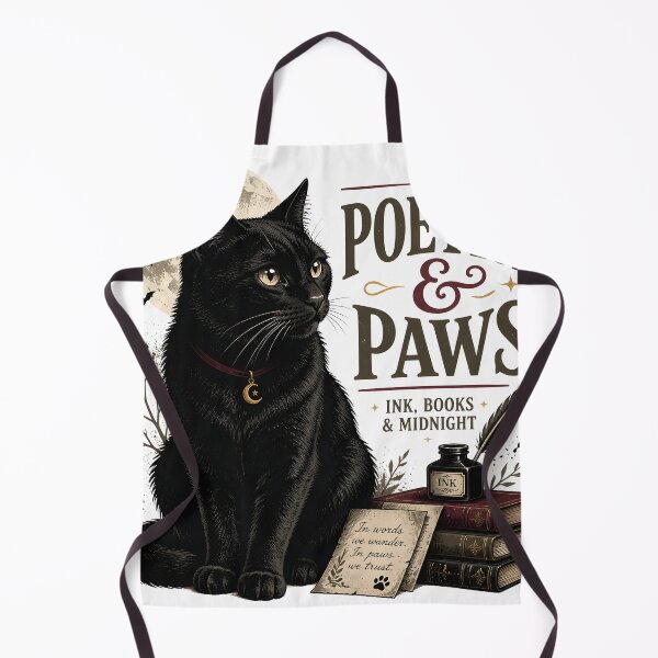 Item preview, Poetry & Paws Black Cat Halloween Gothic Engraving designed and sold by BernoNickel.