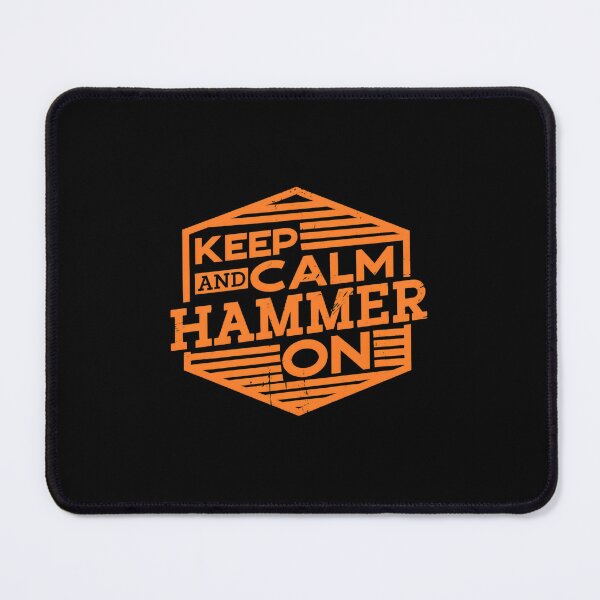 Item preview, Keep Calm Hammer On Hexagon Distressed Graphic designed and sold by mykingpndopazo.