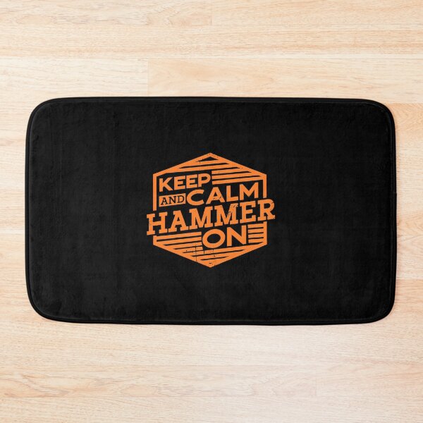 Item preview, Keep Calm Hammer On Hexagon Distressed Graphic designed and sold by mykingpndopazo.