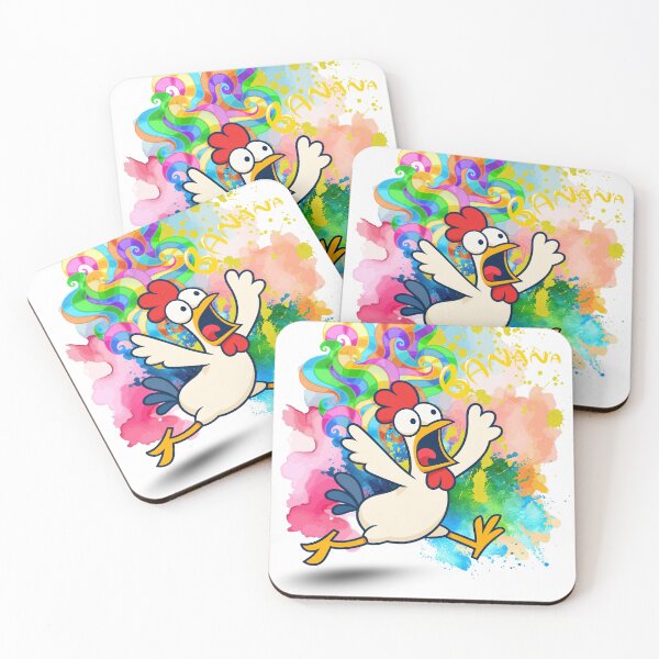 Item preview, Colorful chicken  designed and sold by thedaydreamingunicorn.