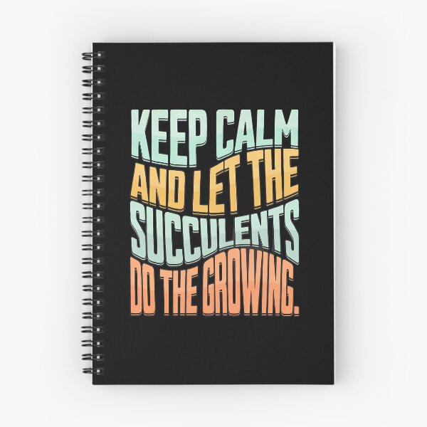 Item preview, Keep Calm Succulents Do The Growing Retro Typography designed and sold by abenwaklimes.