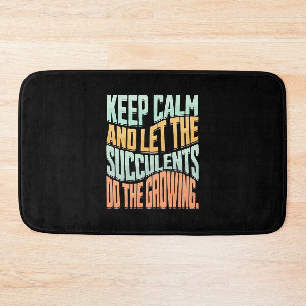 Item preview, Keep Calm Succulents Do The Growing Retro Typography designed and sold by abenwaklimes.