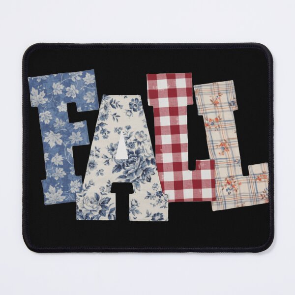 Item preview, Fall Floral Lettering, Vintage Blue Autumn Aesthetic designed and sold by Zizo-DR44.