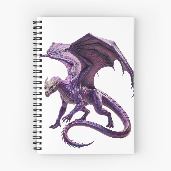 Item preview, Purple Dragon - Crouching Fantasy Creature Portrait designed and sold by DragonSerpent Ink.