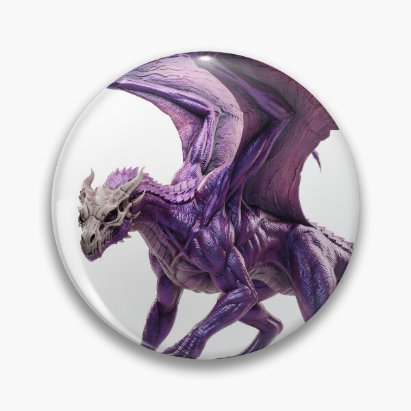 Item preview, Purple Dragon - Crouching Fantasy Creature Portrait designed and sold by DragonSerpent Ink.