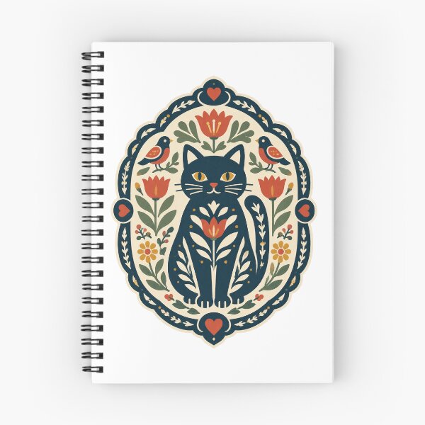 Item preview, Swedish Folk Art Felines | Perfect Gift For You And Friends designed and sold by gamefun999.