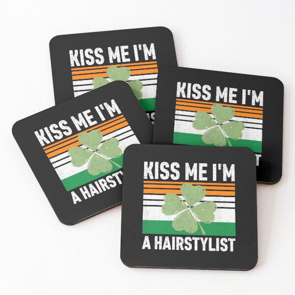 Item preview, Kiss Me I'm A Hairstylist Shamrock St. Patrick's Day designed and sold by shalazndansby.