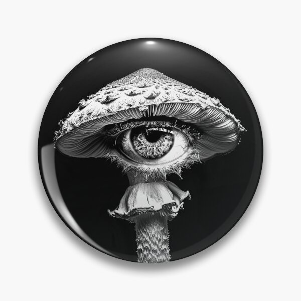 Item preview, Surreal Mushroom Eye Gothic Dark Fantasy Weirdcore Art designed and sold by inkoutninja.