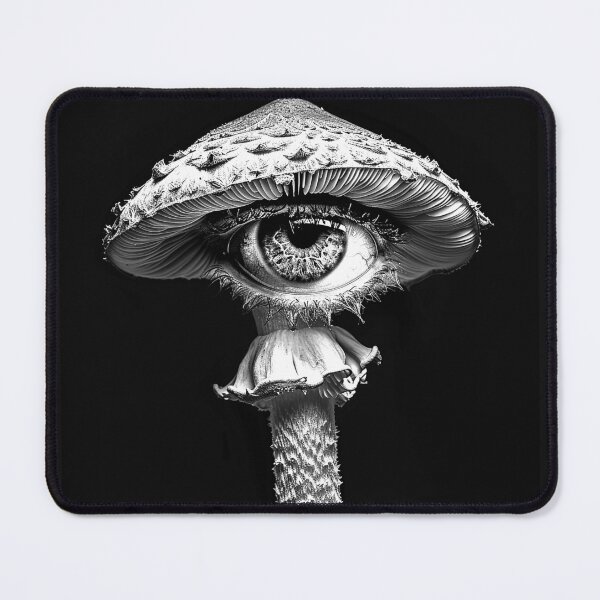 Item preview, Surreal Mushroom Eye Gothic Dark Fantasy Weirdcore Art designed and sold by inkoutninja.