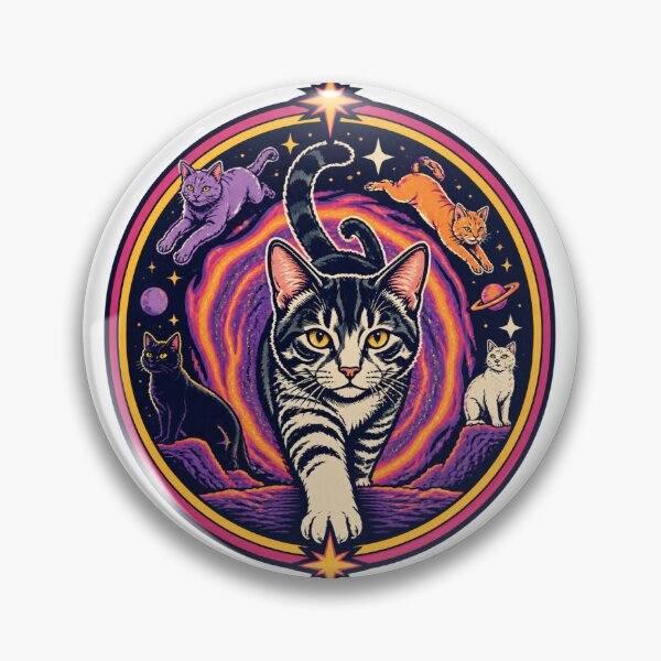 Item preview, Cosmic Cat Dimension: Surreal Feline Universe Artistry | ⭐⭐⭐⭐⭐ Best Seller designed and sold by gamefun999.