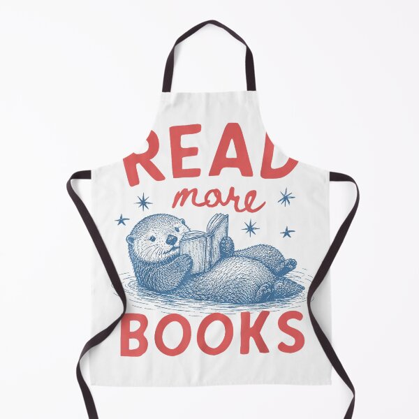 Item preview, Read More Books Bookworm Bookish Teacher Librarian Otter T-Shirt designed and sold by viinnzArt.