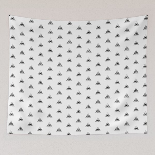 Item preview, Black Vintage Eye of Providence Design designed and sold by pattern-archive.