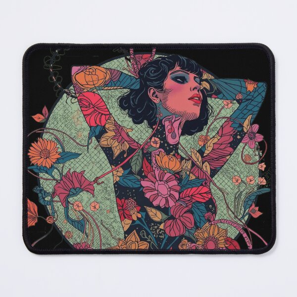Item preview, Floral Female Silhouette: Dark Cottagegoth Art designed and sold by  Mythical Entanglement.