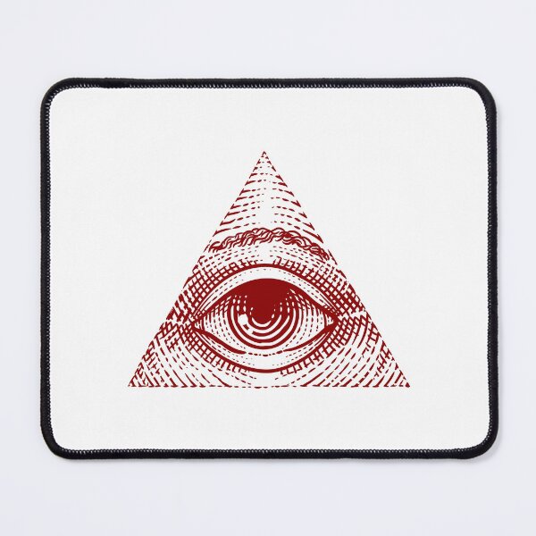 Item preview, Dark Red Vintage Eye of Providence Design designed and sold by pattern-archive.