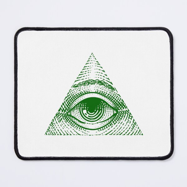 Item preview, Dark Green Vintage Eye of Providence Design designed and sold by pattern-archive.