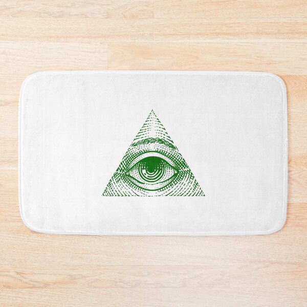 Item preview, Dark Green Vintage Eye of Providence Design designed and sold by pattern-archive.