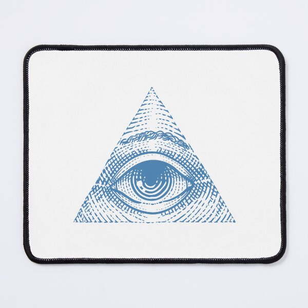 Item preview, Steel Blue Vintage Eye of Providence Design designed and sold by pattern-archive.