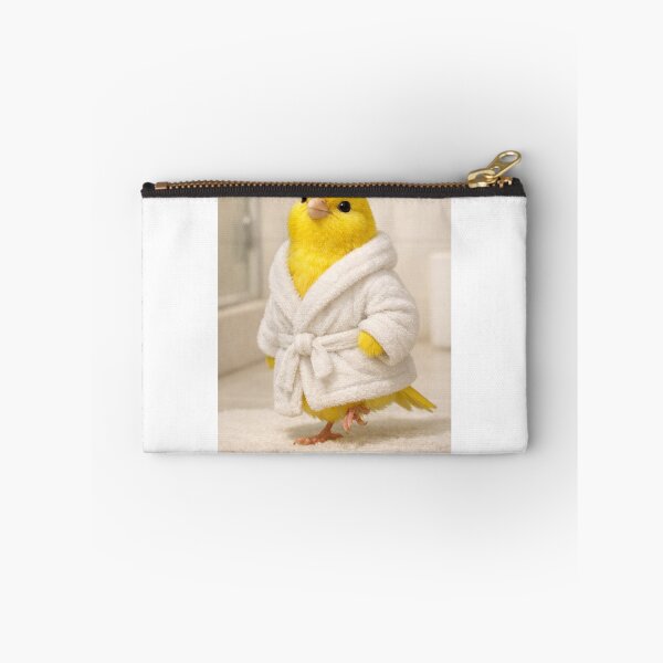 Item preview, Yellow Canary Wearing a White Bathrobe designed and sold by Sillytoe.