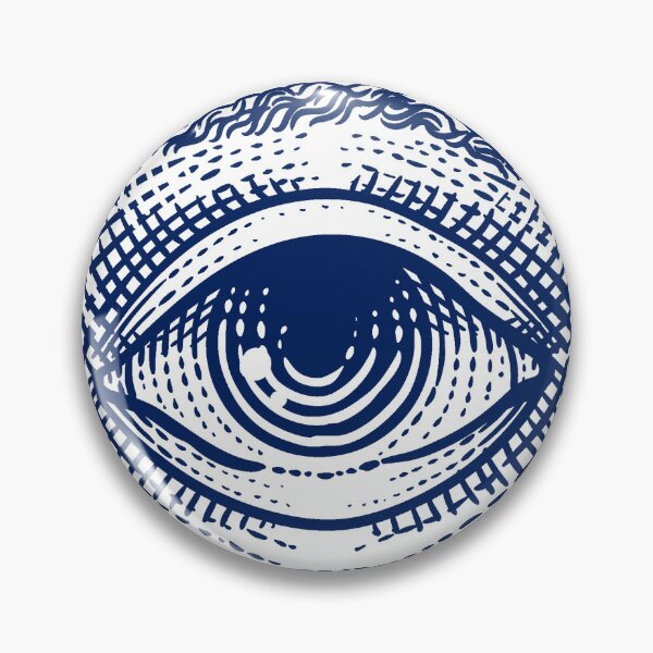 Item preview, Navy Blue Vintage Eye of Providence Design designed and sold by pattern-archive.